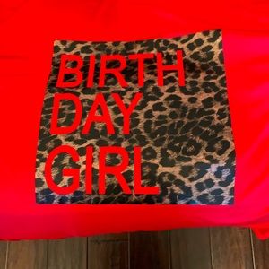 Plus size leopard Birthday shirt 3x